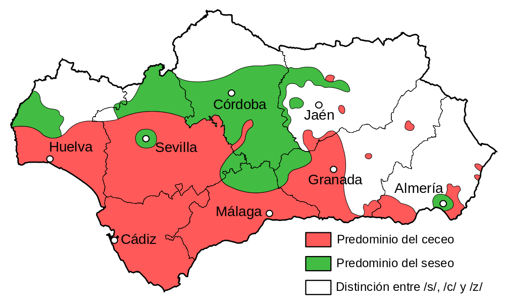Ceceo y seseo en Andalucía